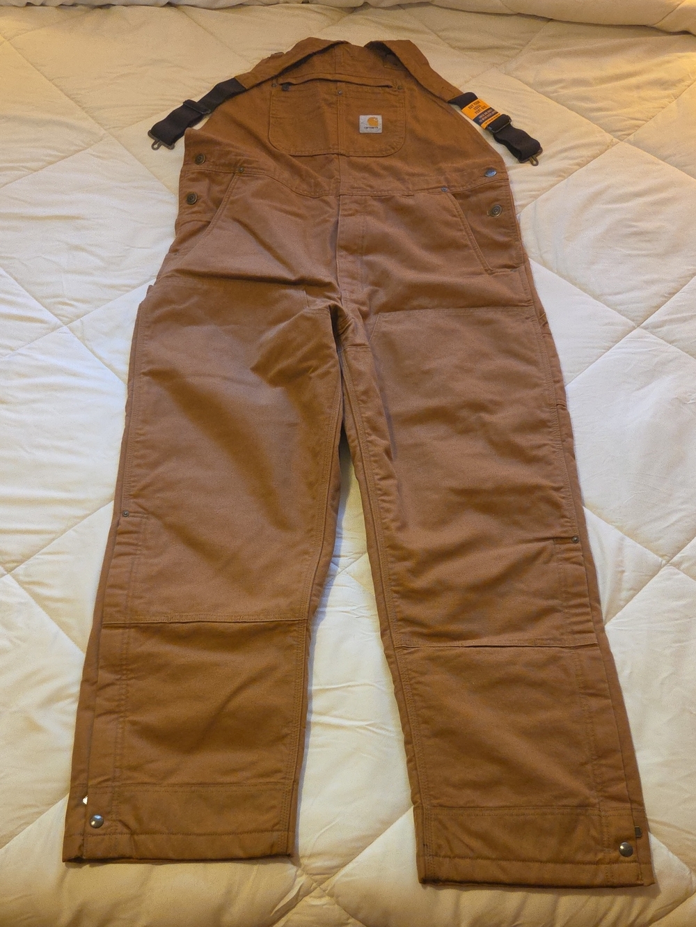 Carhartt Washed Duck Insulated Bib Overall